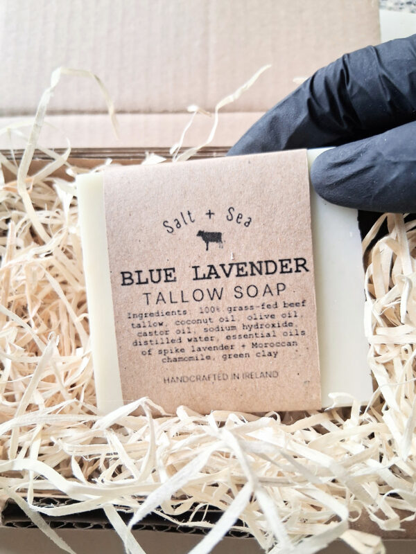 BLUE LAVENDER TALLOW SOAP - Image 2