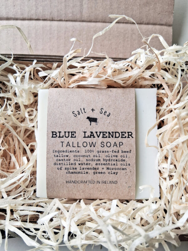 BLUE LAVENDER TALLOW SOAP - Image 3