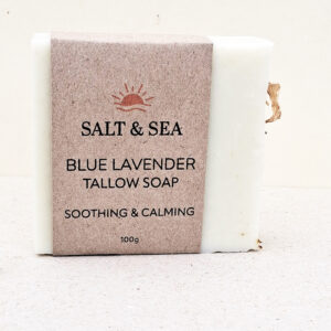 blue lavender tallow soap