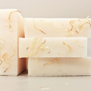 Jersey Milk Tallow Soap infused with chamomile