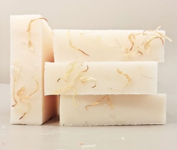 Jersey Milk Tallow Soap infused with chamomile