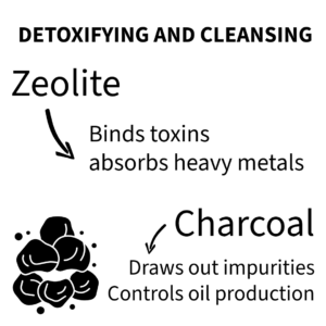 zeolite and charcoal tallow soap