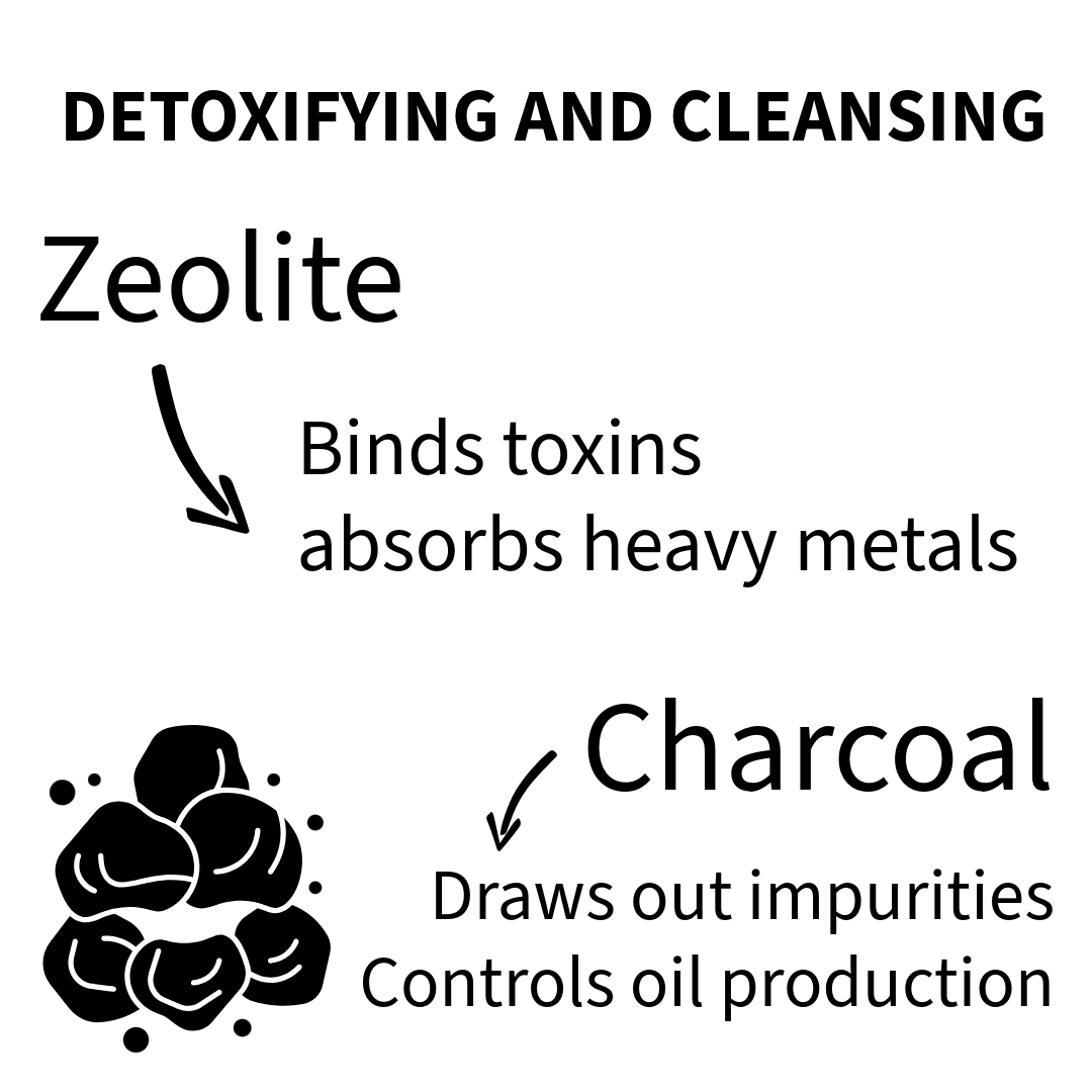 zeolite and charcoal tallow soap