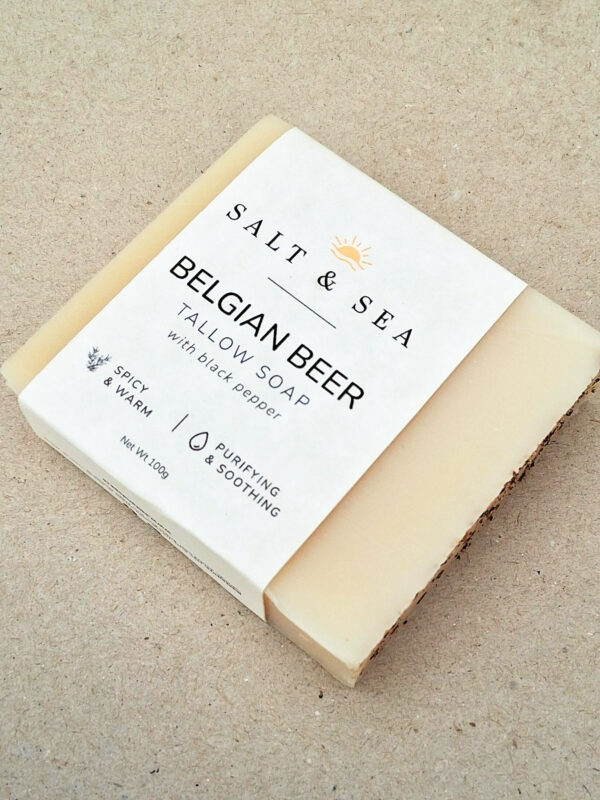 BELGIAN BEER TALLOW SOAP 100g - Image 4