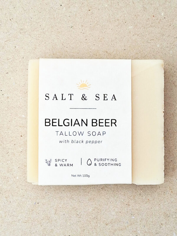 BELGIAN BEER TALLOW SOAP 100g - Image 5