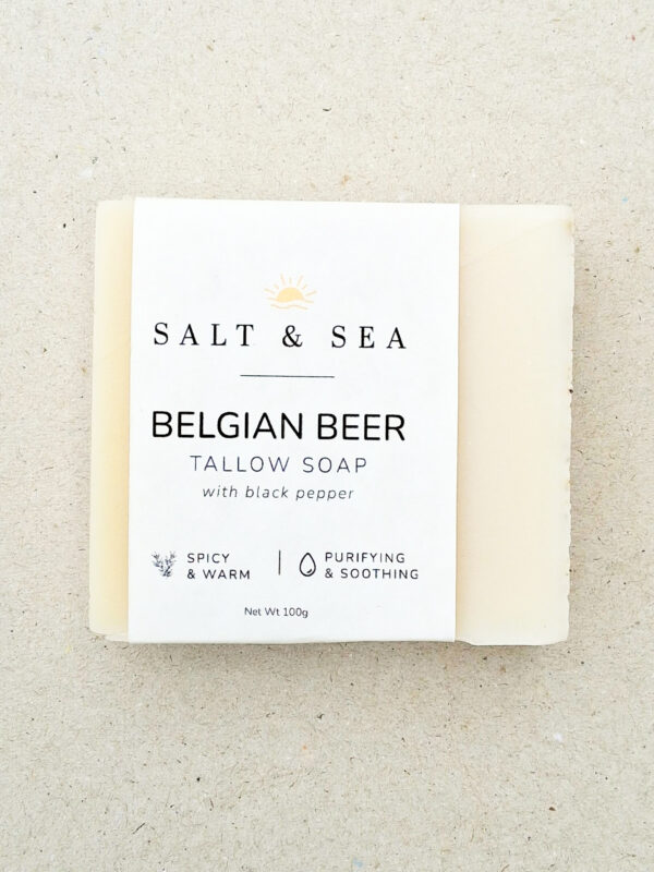 BELGIAN BEER TALLOW SOAP 100g - Image 6