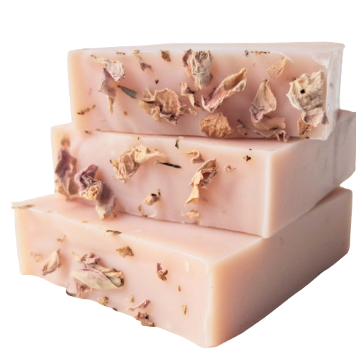 HEDGEROW SOAP with geranium & basil (100g) - Image 3