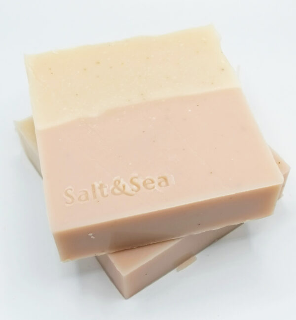 tallow soap with pink clay