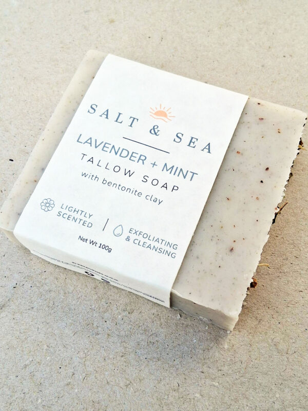 lavender & mint tallow soap