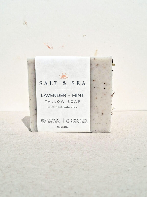 lavender & mint tallow soap