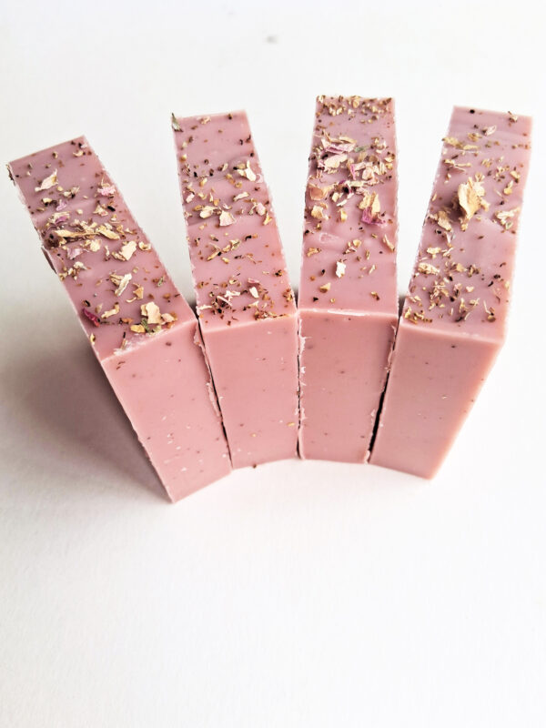 ROSEHIP SOAP with red clay and geranium (100g) - Image 3