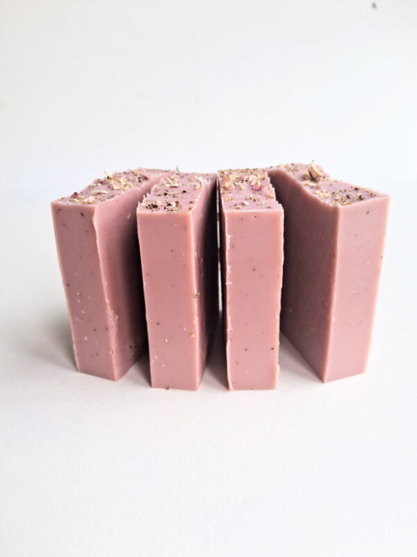 ROSEHIP SOAP with red clay and geranium (100g) - Image 5