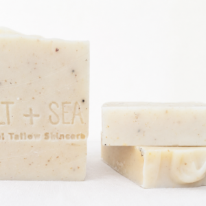 spearmint and lemon peel tallow soap