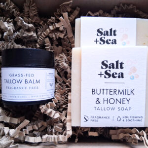 gift box buttermilk honey tallow balm
