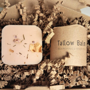 pink clay soap with basil & lemon with citrus balm