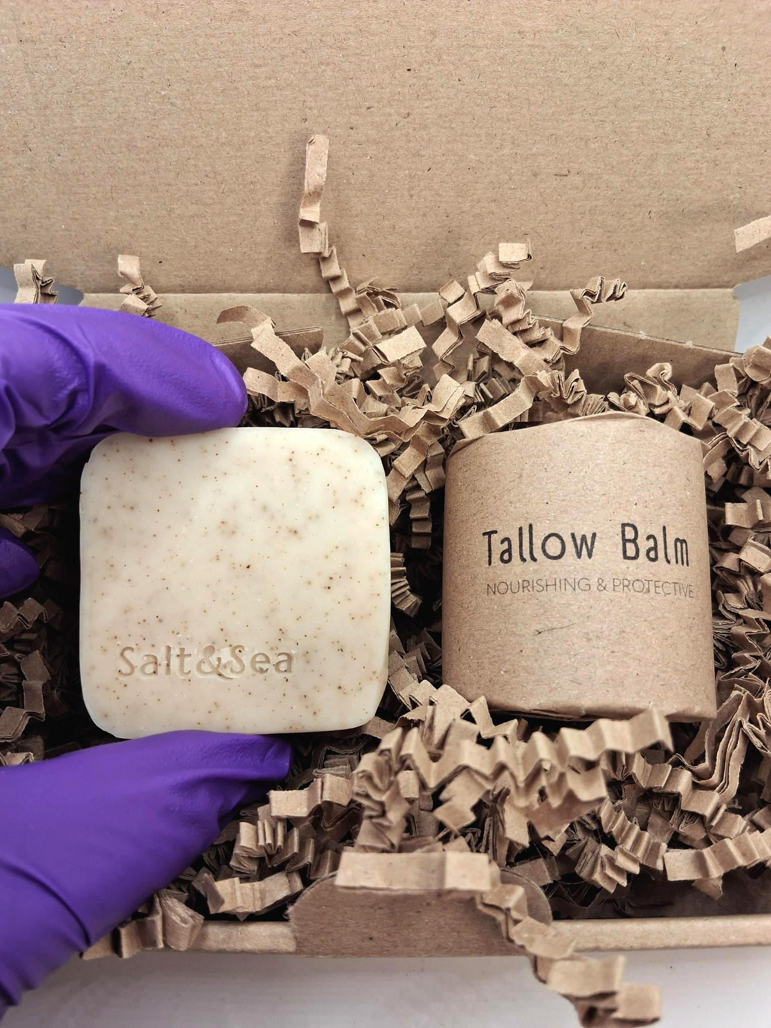 Sea Salt Lemon + MInt Mini tallow Soap gift box