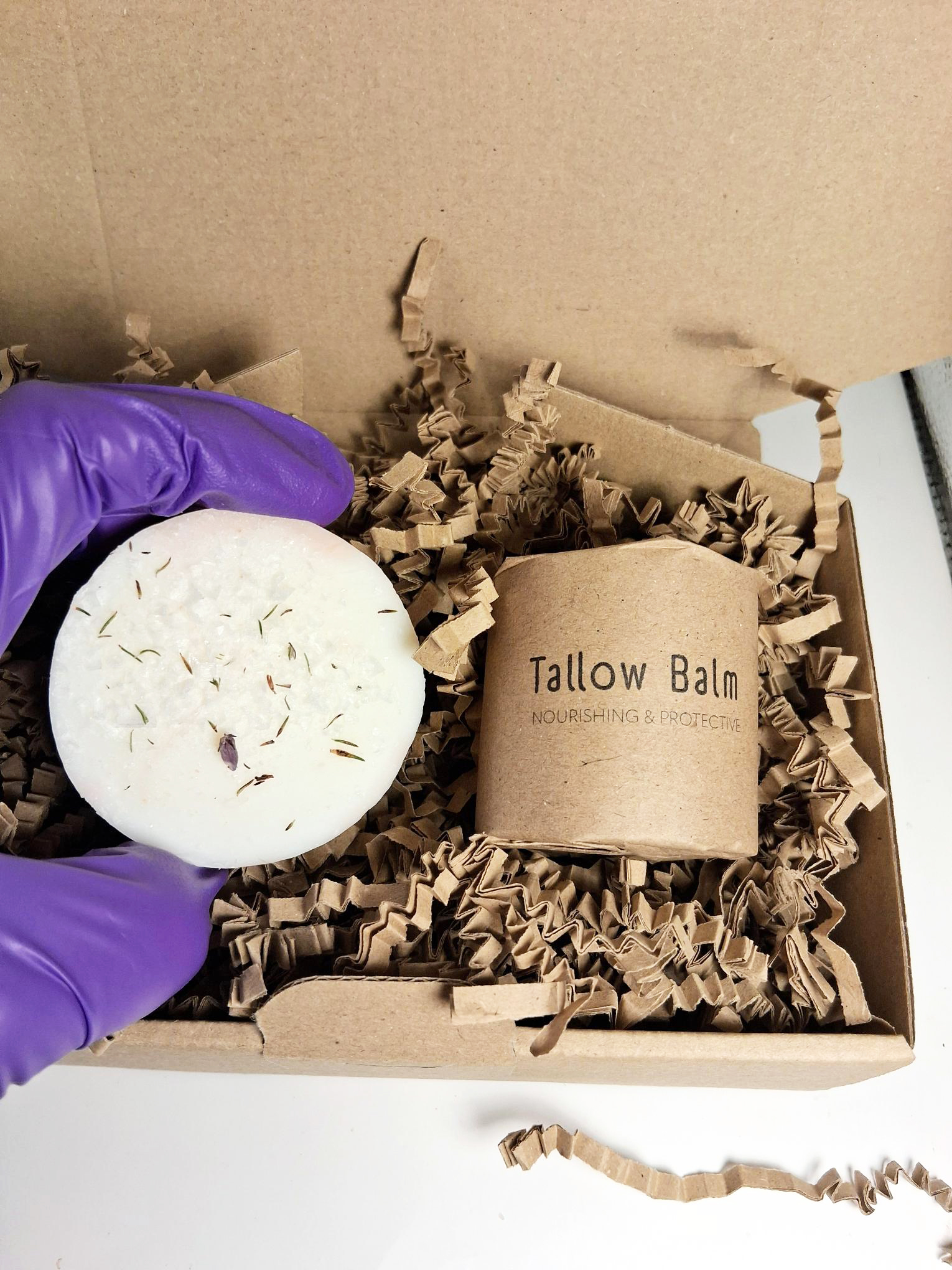 Mint Salt Bar and Tallow Balm Gift Set - Image 2