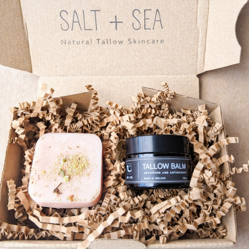 Pink Clay Soap + Tallow Balm Gift Box