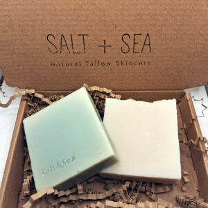 thyme and chamomile soap duo