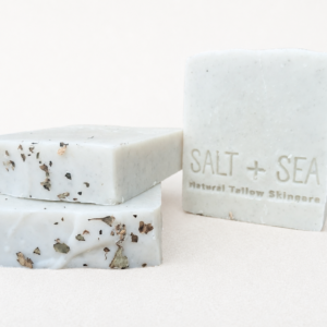 spearmint and lemon peel tallow soap