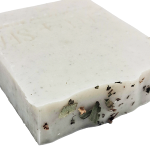 spearmint and lemon tallow soap with coffee