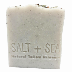 spearmint and lemon tallow soap with coffee