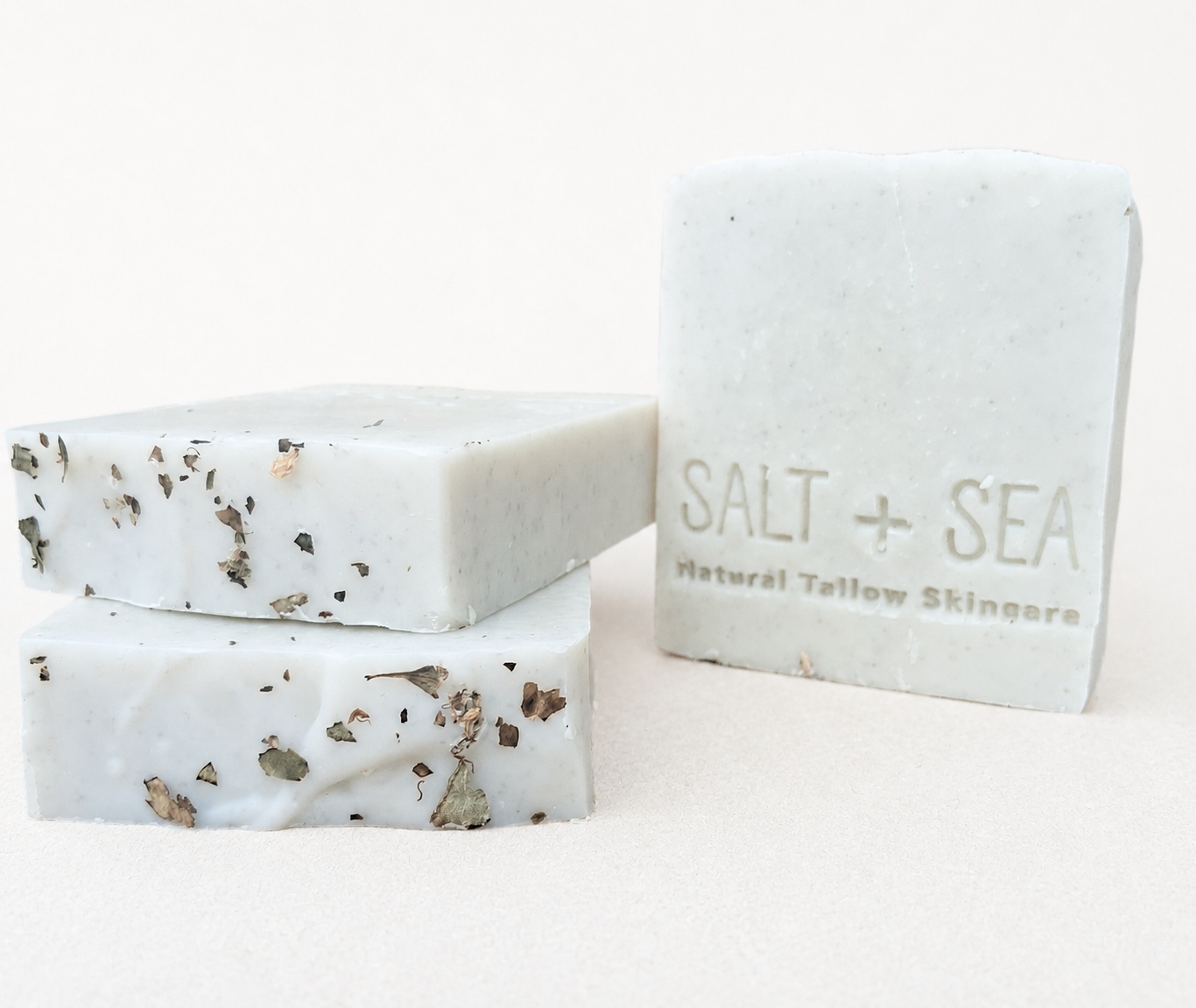 SPEARMINT & LEMON PEEL TALLOW SOAP 100g