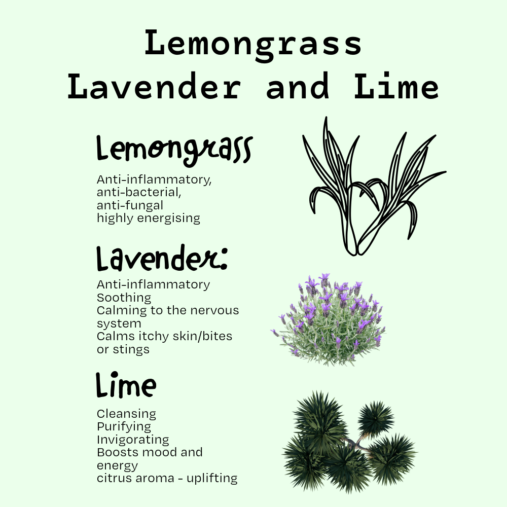 lemongrass lavender lime tallow soap