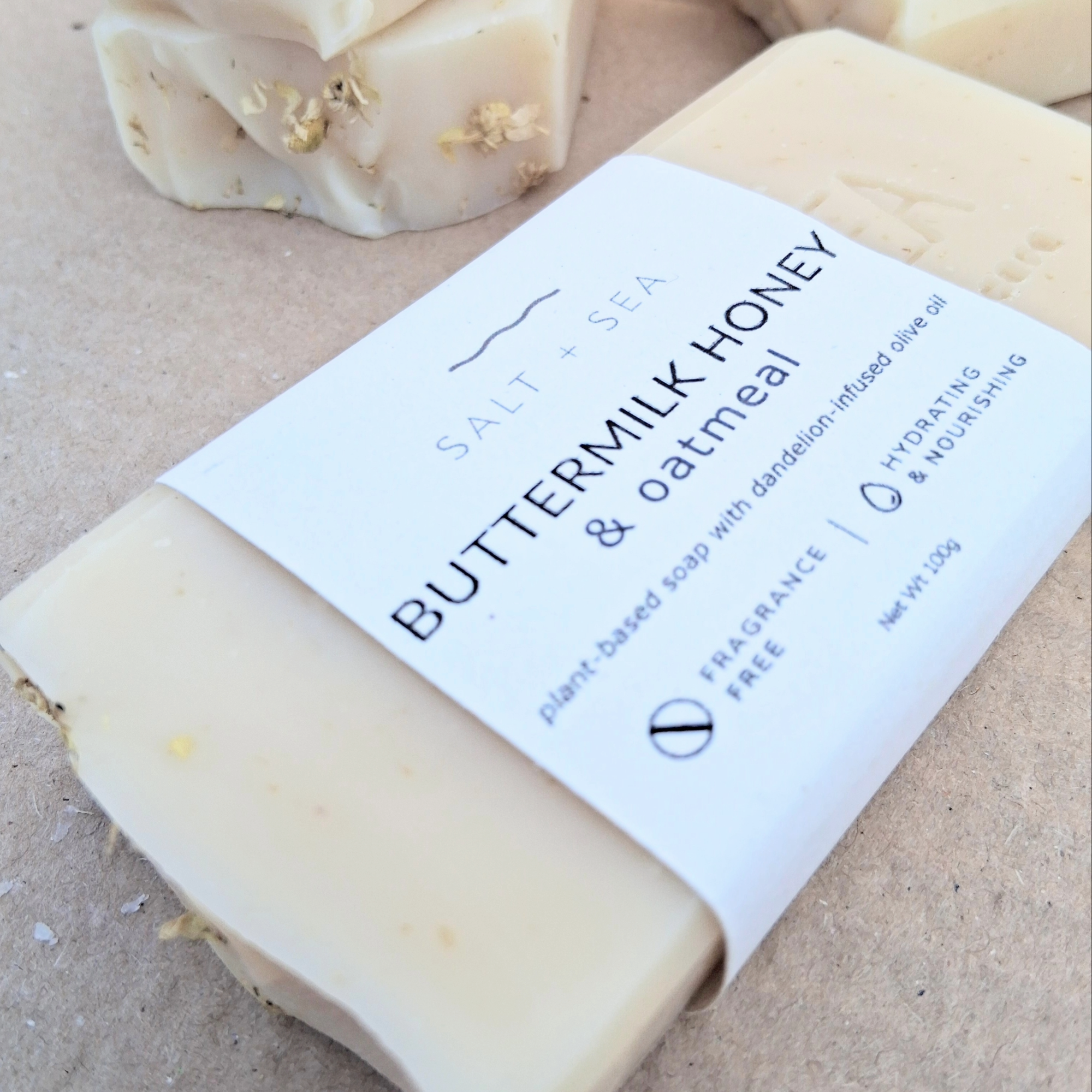 Plant-Based Buttermilk Honey Oatmeal Soap - Image 2